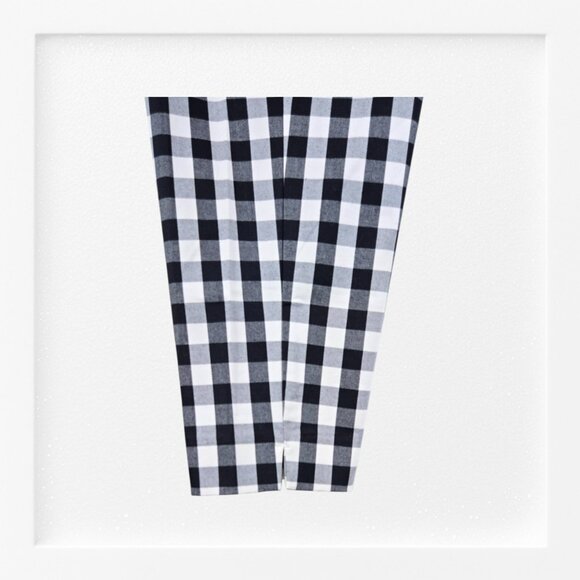 Ann Taylor The Crop In Curvy Size 14 Mid Rise Checkered Black White NWT - Picture 11 of 12